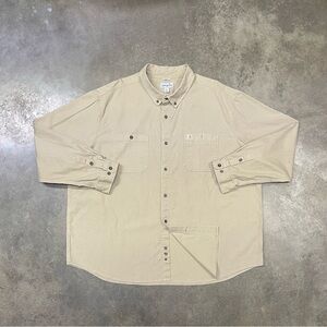 Carhartt Canvas Long Sleeve Button Down Relaxed Fit Work Shirt